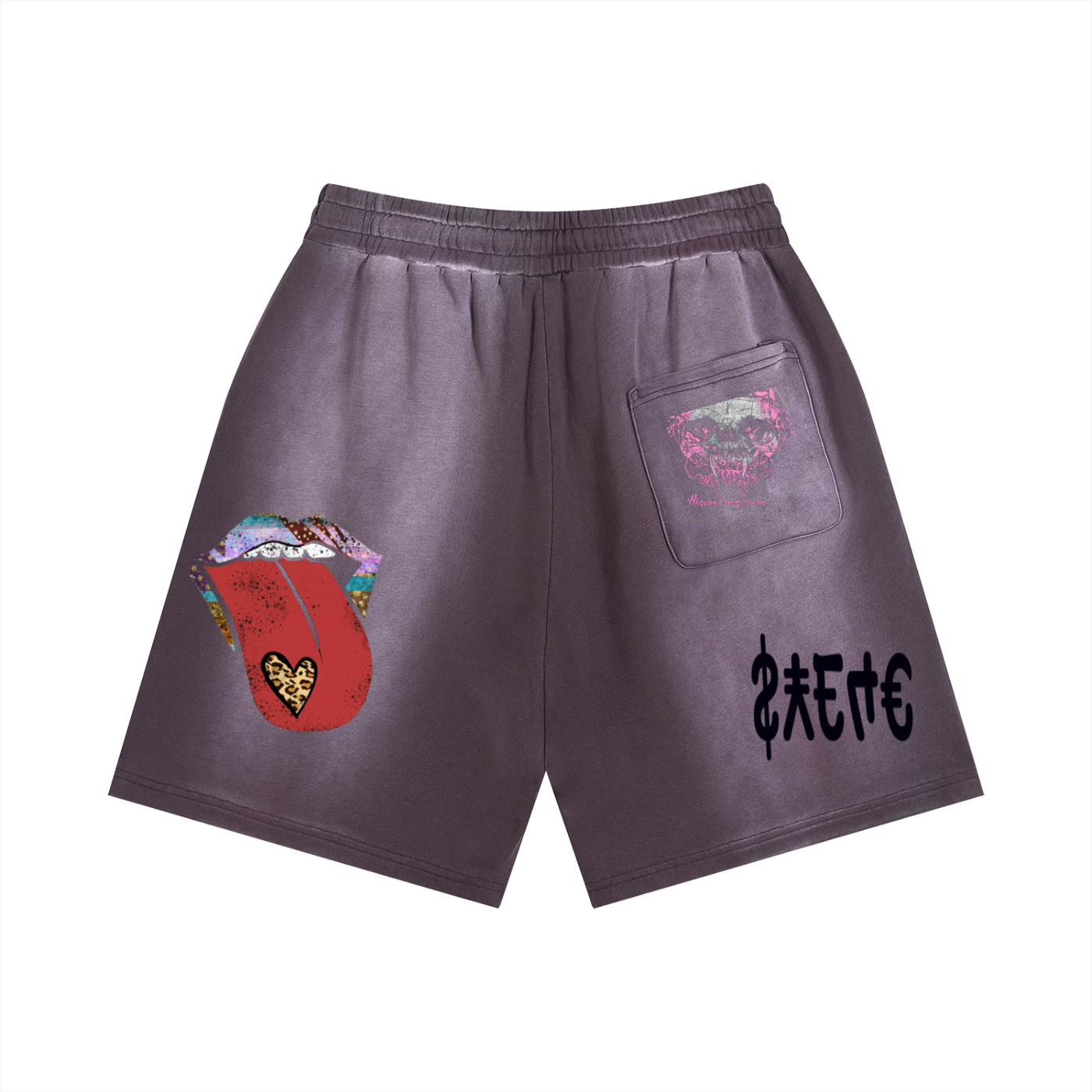 $¥£4€ Sun Fade Distressed Shorts