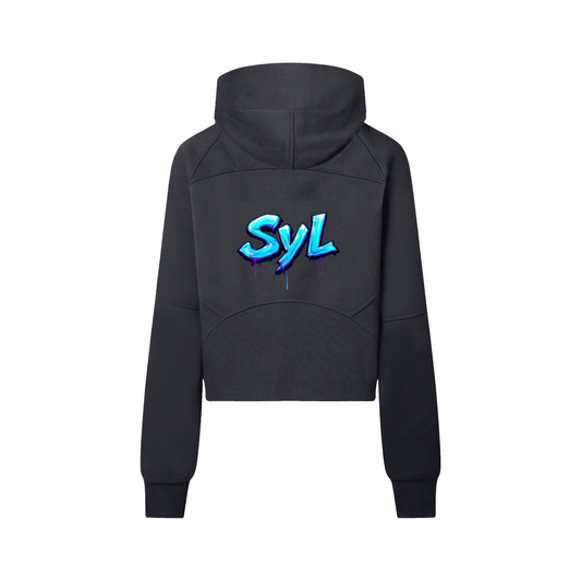 Cropped Half-Zip Hoodie