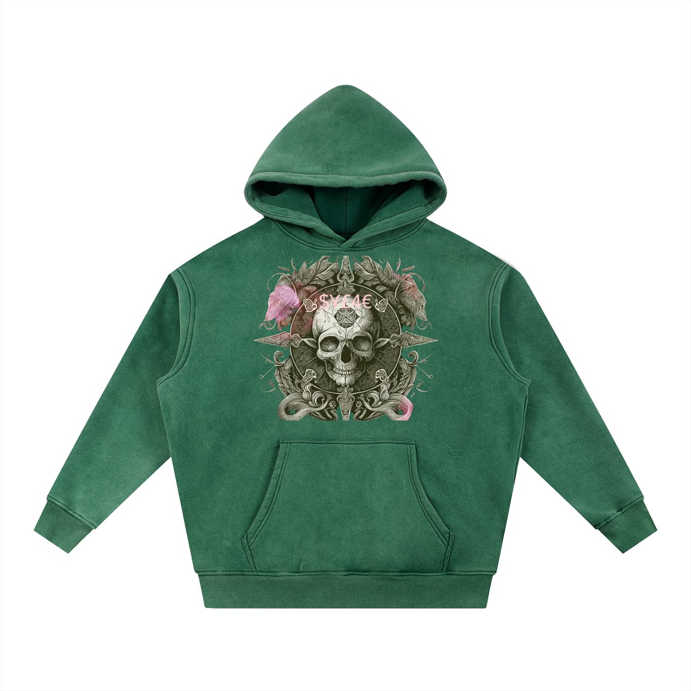 Snow Wash Fleece Oversize Hoodie