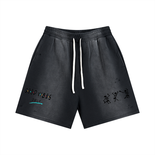 $¥£4€ Sun Fade Distressed Shorts