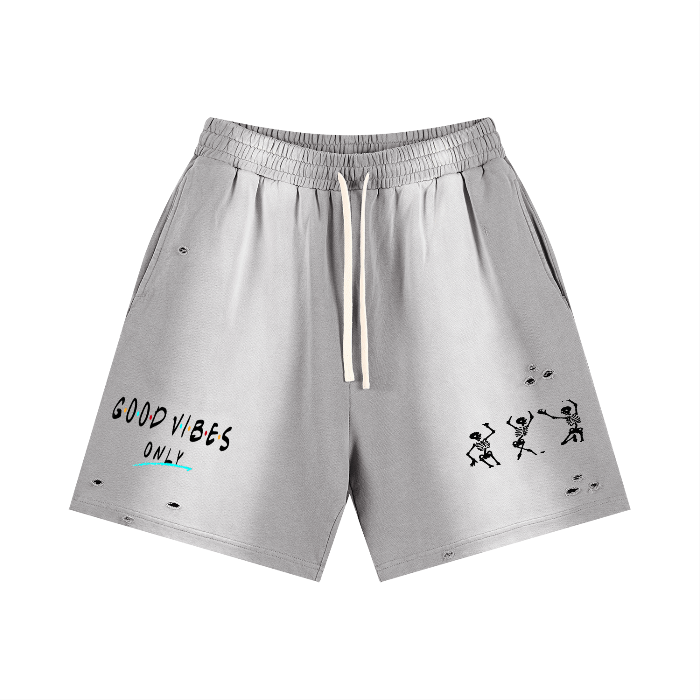 $¥£4€ Sun Fade Distressed Shorts