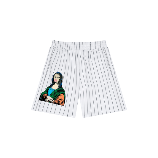 Unisex Striped Loose Fit Shorts