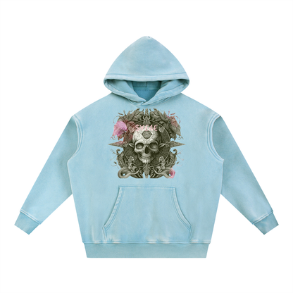 Snow Wash Fleece Oversize Hoodie