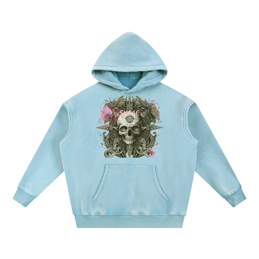 Snow Wash Fleece Oversize Hoodie