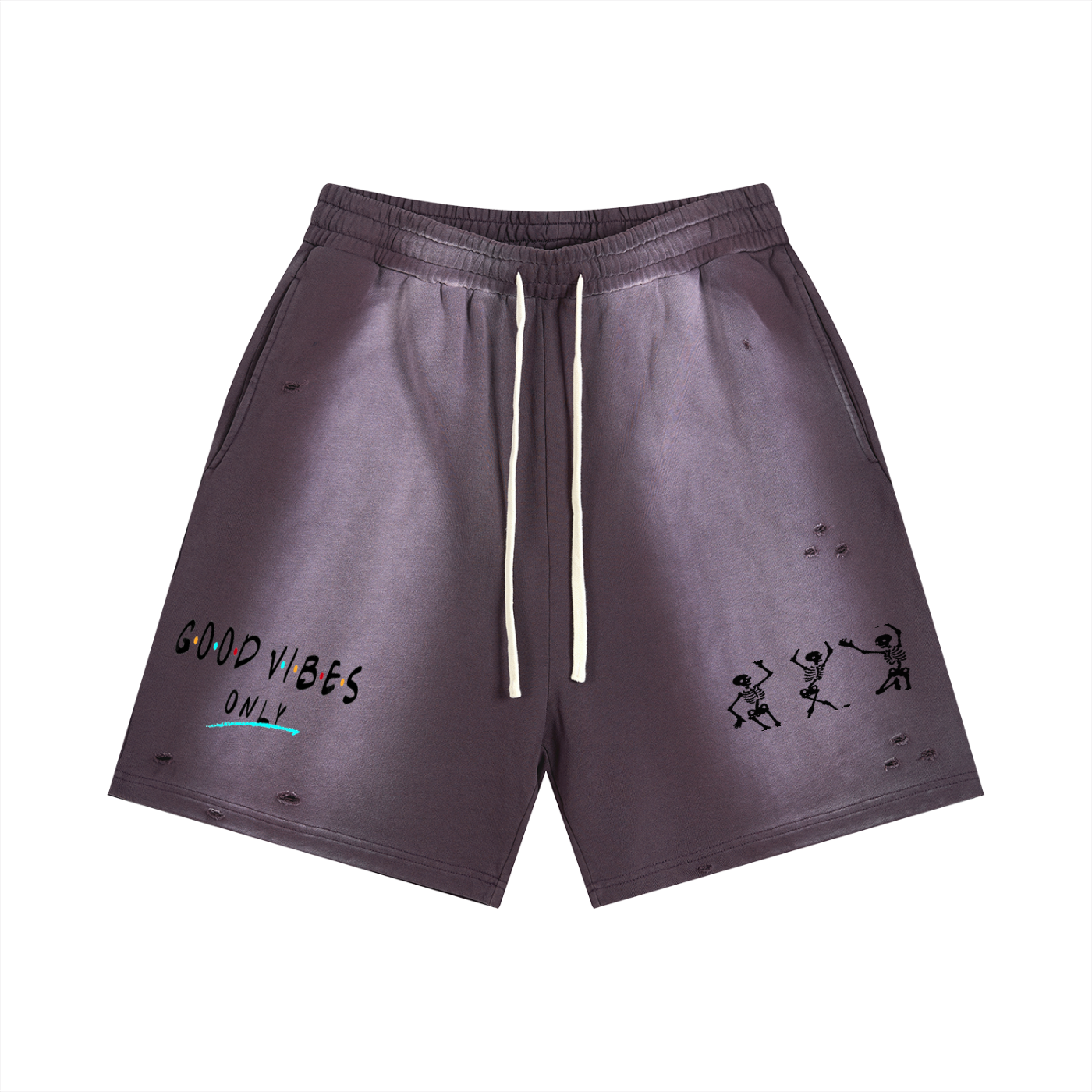 $¥£4€ Sun Fade Distressed Shorts