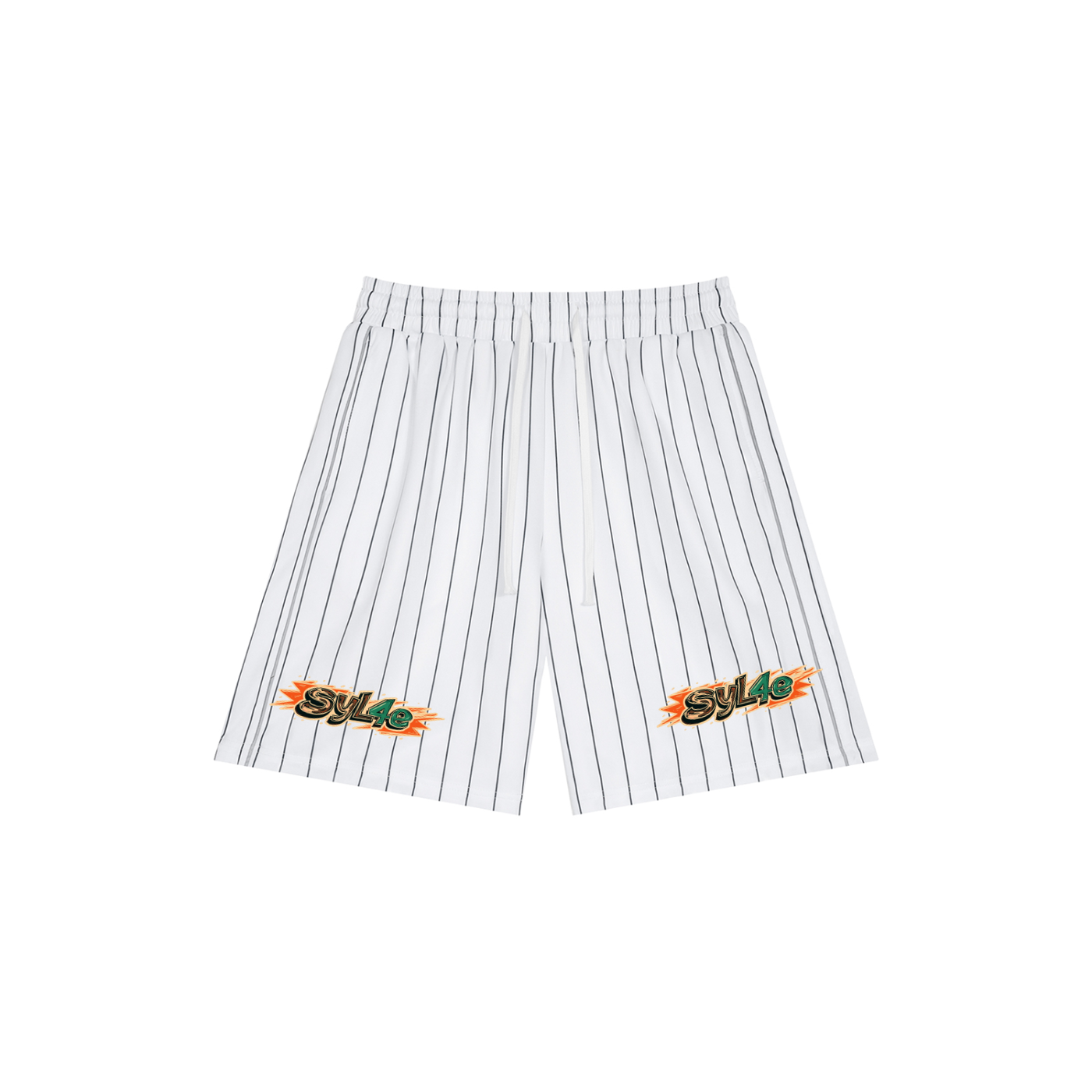 Unisex Striped Loose Fit Shorts