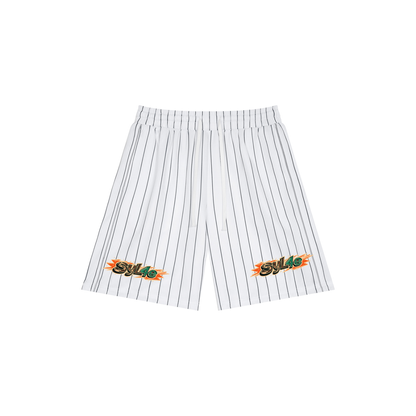 Unisex Striped Loose Fit Shorts