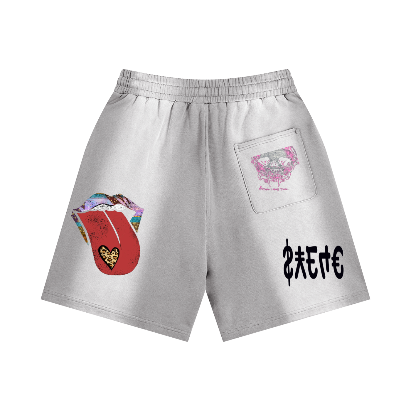$¥£4€ Sun Fade Distressed Shorts