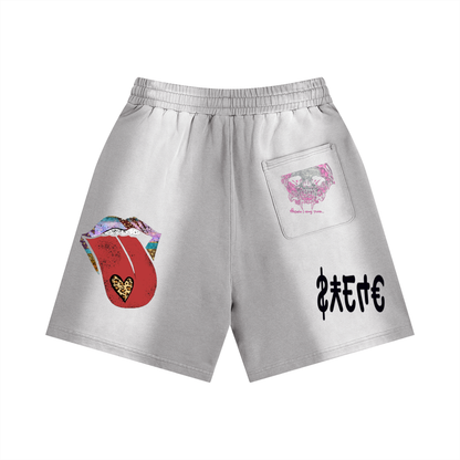 $¥£4€ Sun Fade Distressed Shorts