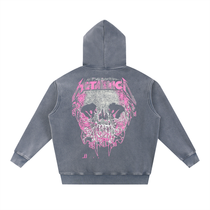 Snow Wash Fleece Oversize Hoodie