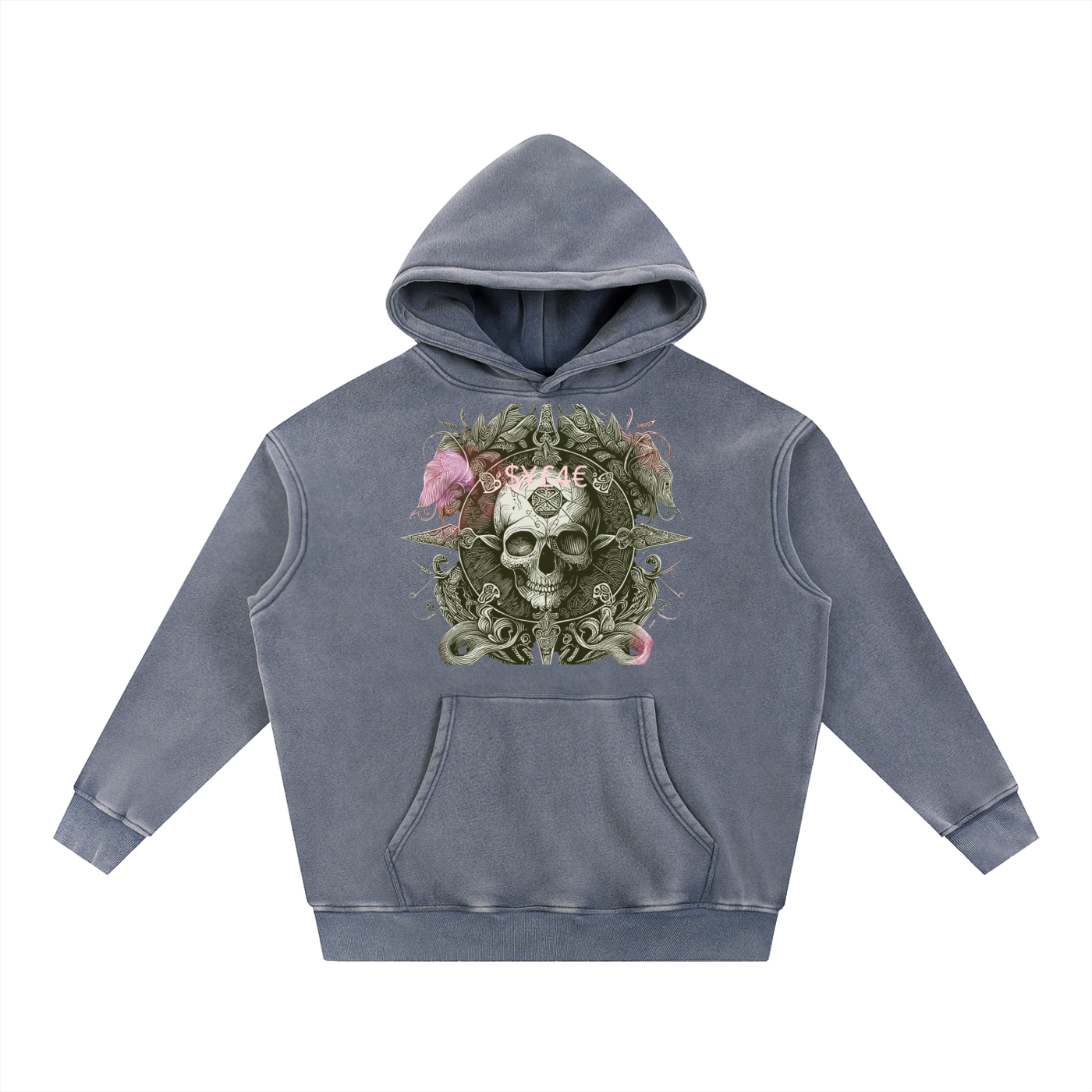 Snow Wash Fleece Oversize Hoodie
