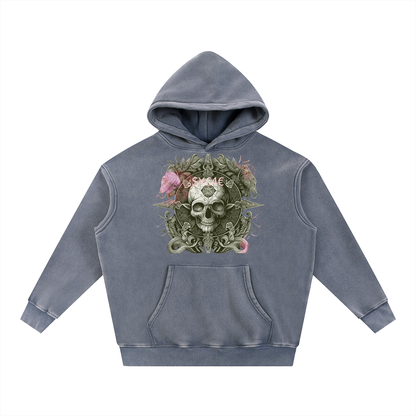 Snow Wash Fleece Oversize Hoodie