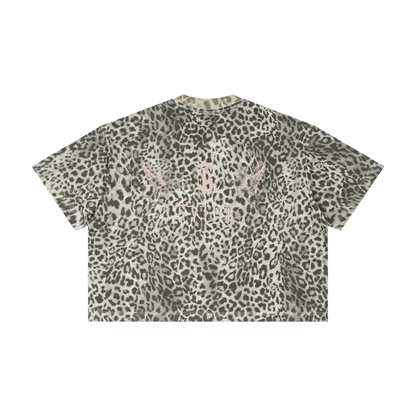 Unisex Leopard Print Boxy T-Shirt