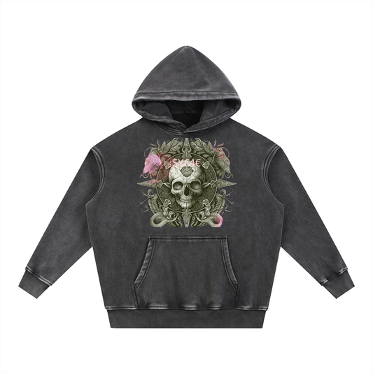 Snow Wash Fleece Oversize Hoodie