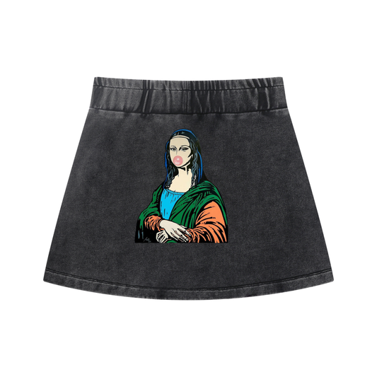Women's Mineral Wash Mini Skirt