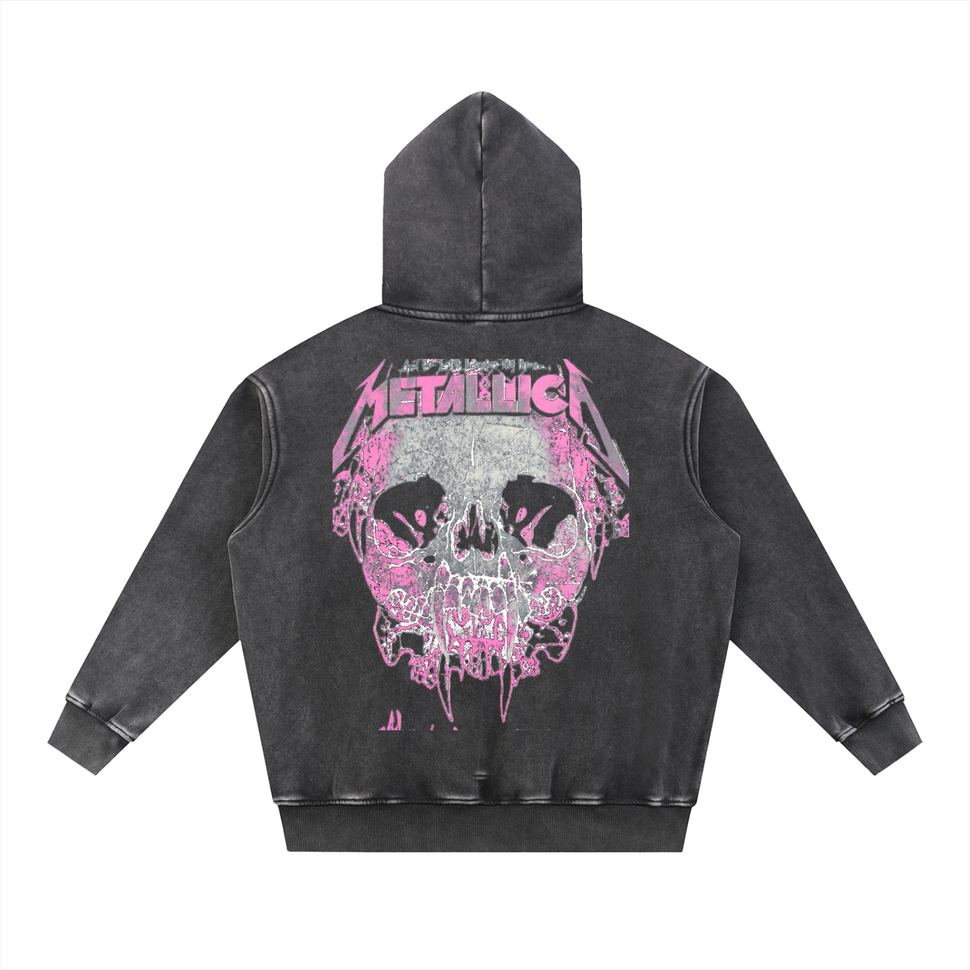 Snow Wash Fleece Oversize Hoodie