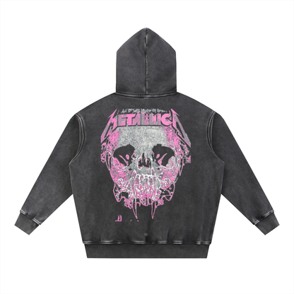 Snow Wash Fleece Oversize Hoodie
