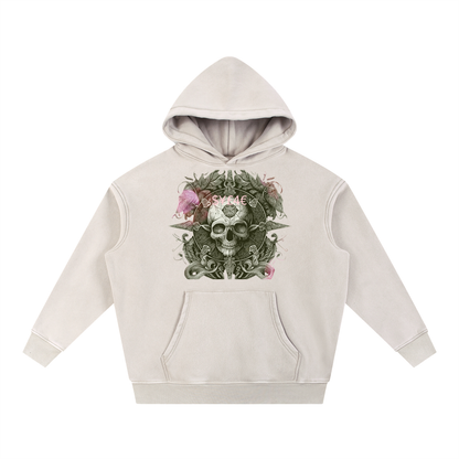 Snow Wash Fleece Oversize Hoodie