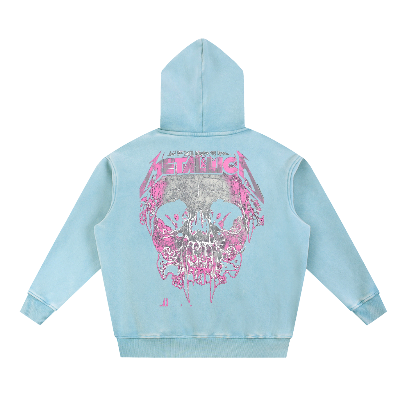 Snow Wash Fleece Oversize Hoodie