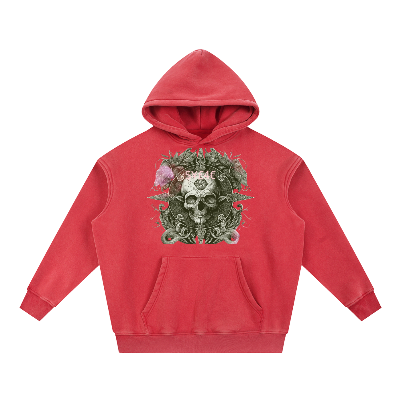 Snow Wash Fleece Oversize Hoodie