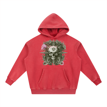Snow Wash Fleece Oversize Hoodie