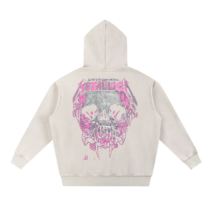 Snow Wash Fleece Oversize Hoodie