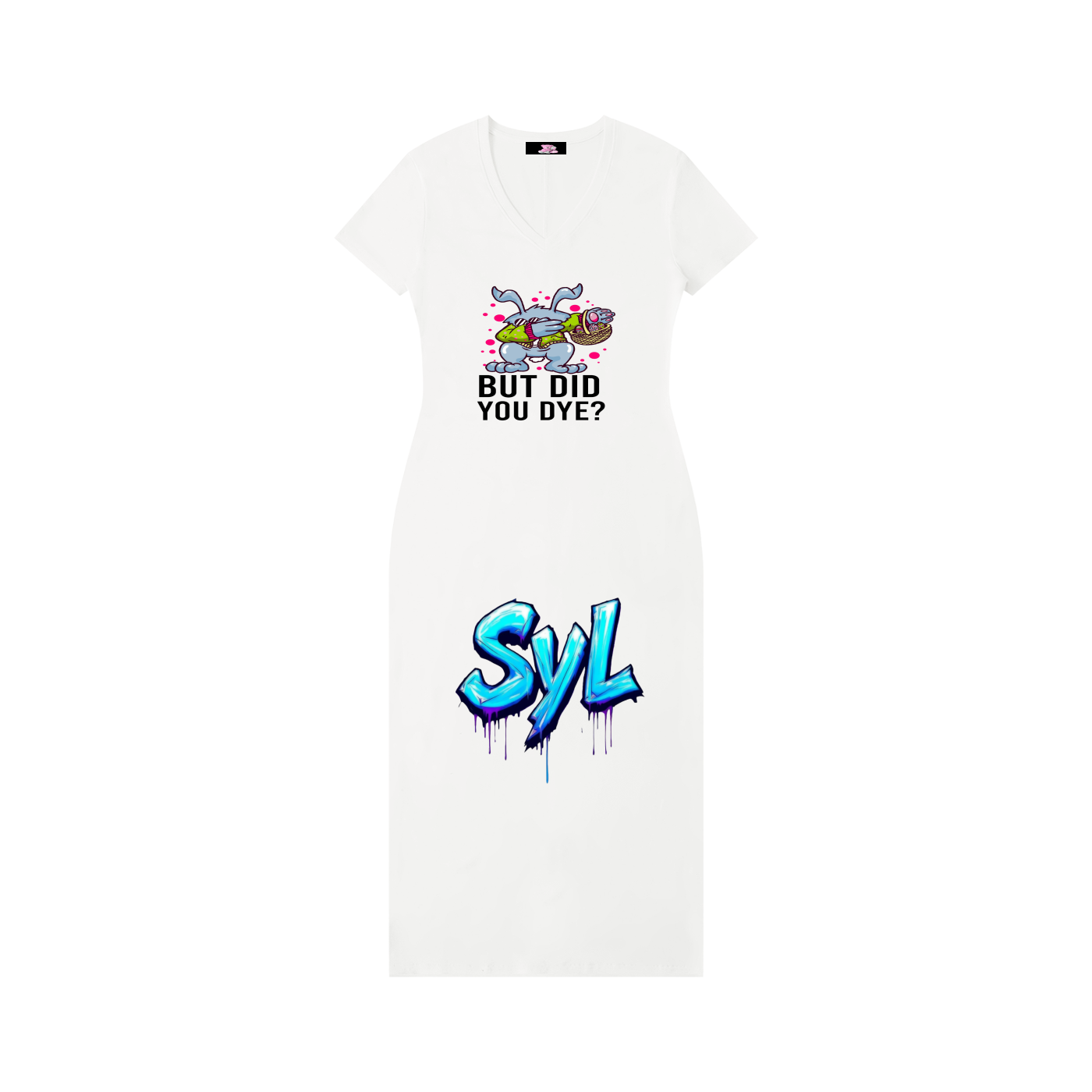 Women's V-Neck Short Sleeve Maxi Dress
